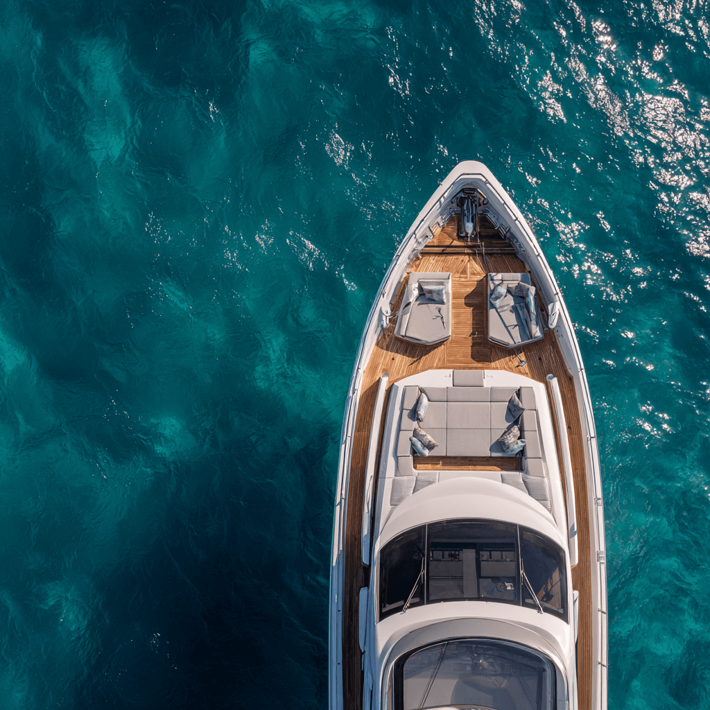 Aerial superyacht view — the data perspective on yacht pricing and market value